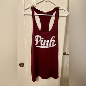 Pink racerback tee